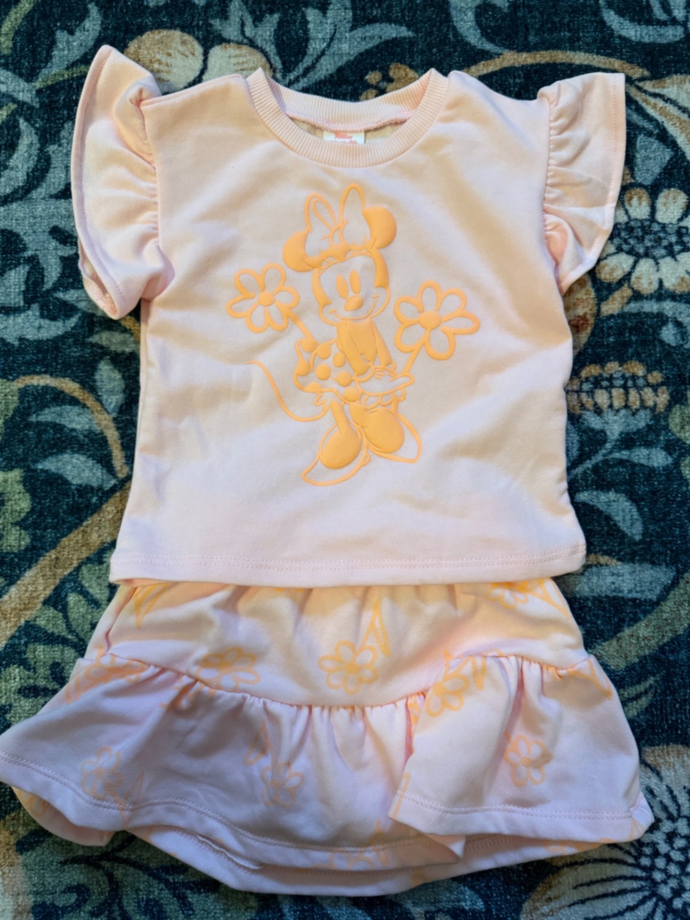 Toddler Pink Minnie Mouse Ruffle Sleeve Ser